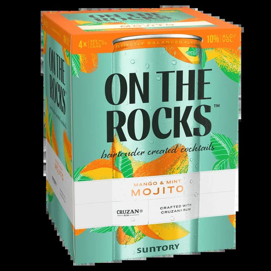 OTR On The Rocks Premium Cocktails Mango & Mint Mojito Can 4-Pack