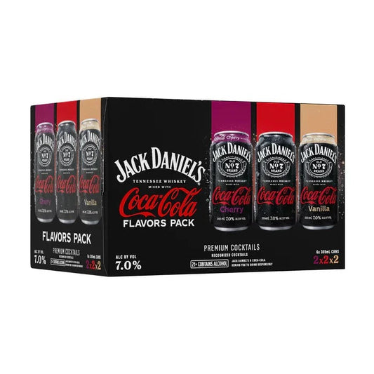 Jack Daniel’s Rtd Whisky & Coke Variety 355ml Can 6-Pack