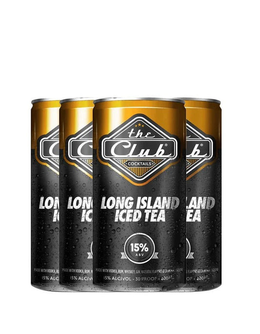 The Club Long Island Iced Tea Cocktail 200ml Can 4-Pack