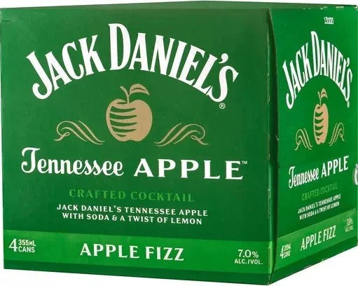 Jack Daniel’s Tennessee Apple Fizz Cocktail Can 4-Pack
