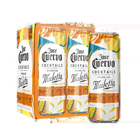 Jose Cuervo Muletta Sparkling Tequila Mule Cocktail 355ml Can 4-Pack