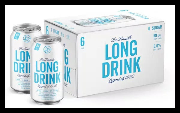 Long Drink Co. The Finnish Long Drink Zero Sugar Cocktail 6-Pack Can