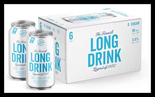 Long Drink Co. The Finnish Long Drink Zero Sugar Cocktail 6-Pack Can