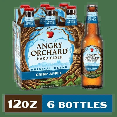 Angry Orchard Crisp Apple Hard Cider, 6 pack