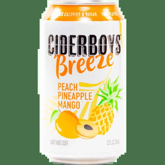 Ciderboys Breeze Peach Pineapple Mango Light Hard Cider