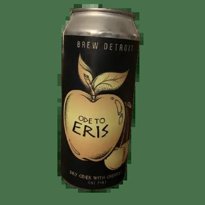 Brew Detroit Ode To Eris Hard Dry Cider With Cherries 4-pack
