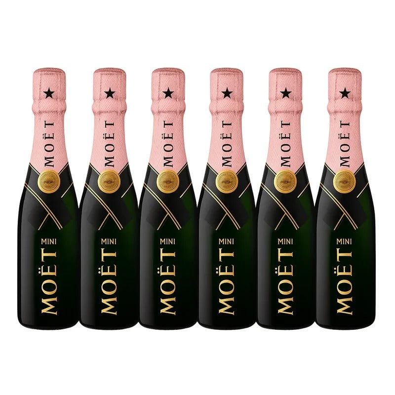 Moet & Chandon Champagne Brut Rose 6-pack 187ml
