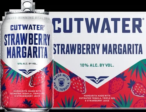 Cutwater Strawberry Margarita 4 Pack Can