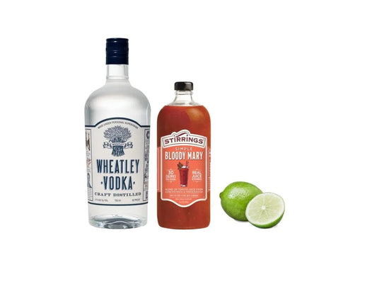 Wheatley Vodka 750ml + Stirrings Simple Bloody Mary 750ml + 2 Fresh Lime