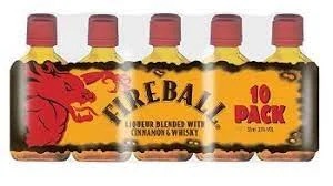 Fireball Cinnamon Whisky 50ml 10Pack