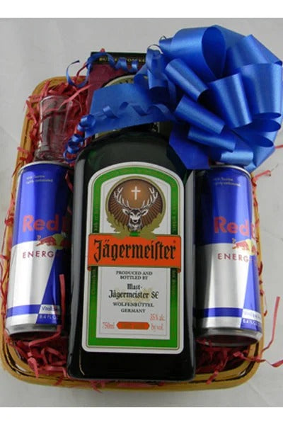 Jagermeister Botanical Liqueur 750ml +2 Red Bull 12oz Bundle