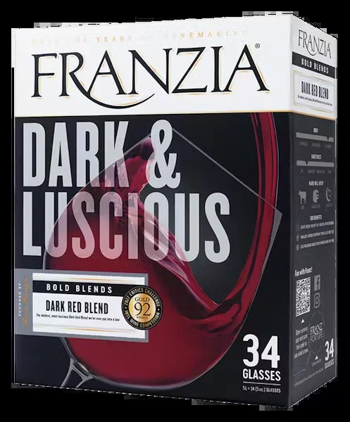 Franzia Dark and Luscious Dark Red Blend