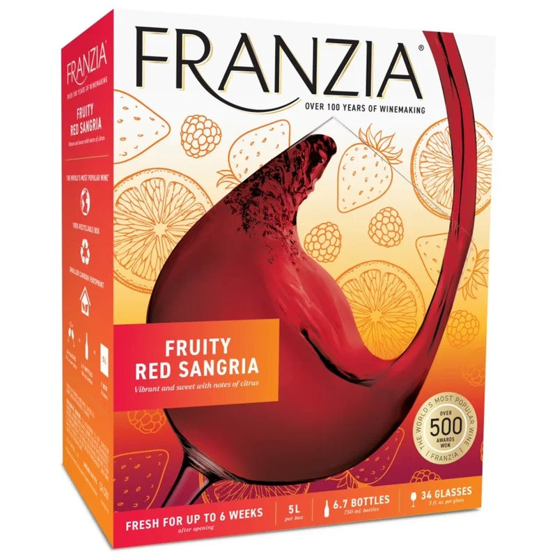 Franzia® Fruity Red Sangria Red Wine – 5 Liter