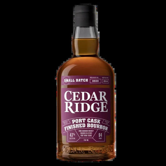 Cedar Ridge Distillery Port Cask Finish Iowa Bourbon Whiskey 750ml