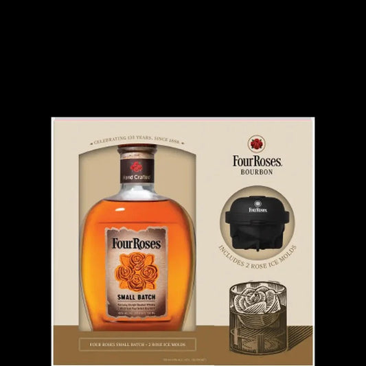 Four Roses Small Batch Bourbon With Ice Molds Gift