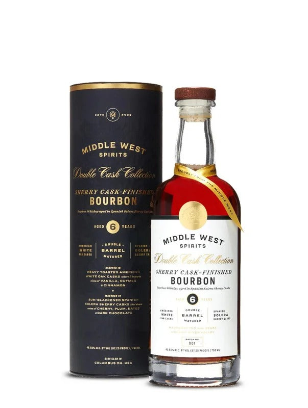 Middle West Spirits Double Cask Collection Sherry Cask Finished 6 Year Old Bourbon Whiskey 750ml