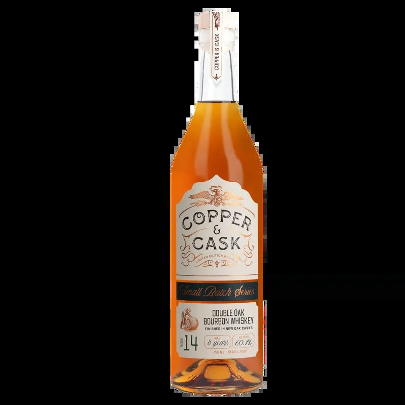Copper & Cask Small Batch Series #014, 8-Year Double Oak Bourbon Whiskey 750ml