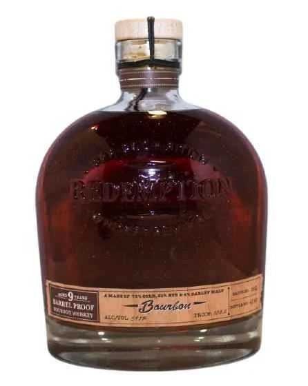 Redemption Bourbon Barrel Proof Kentucky 9yr 750ml