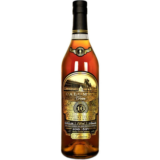 Calumet Farm Single Rack Black 16 Year Old Kentucky Straight Bourbon Whiskey 750ml