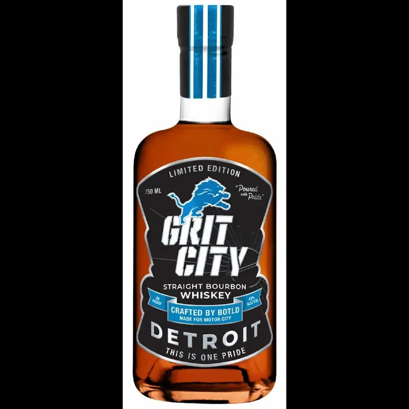 Grit City Detroit Lions Edition Straight Bourbon Whiskey