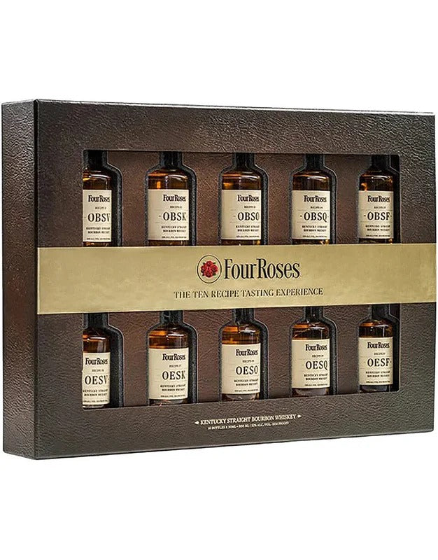 Four Roses Ten Recipe Tasting Experience Kentucky Straight Bourbon Whiskey Bundle 50ml 10-Pack