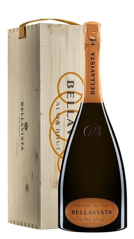 Franciacorta DOCG Grande Cuvée Alma Brut – Salmanazar – Cassa di Legno – Bellavista