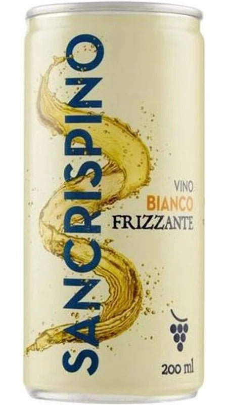 Vino Biano Frizzante – Confezione 0,20 cl x 24 lattine – San Crispino