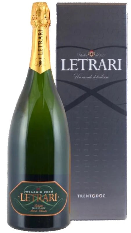 Spumante Dosaggio Zero Trentodoc Metodo Classico – Magnum – Astucciato – Letrari