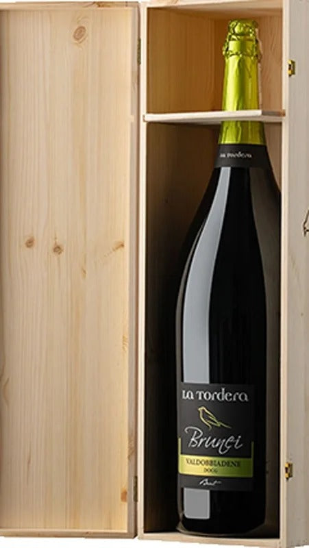 Prosecco Superiore Valdobbiadene DOCG Brut – Brunei – 9Lt – Cassa di Legno – La Tordera
