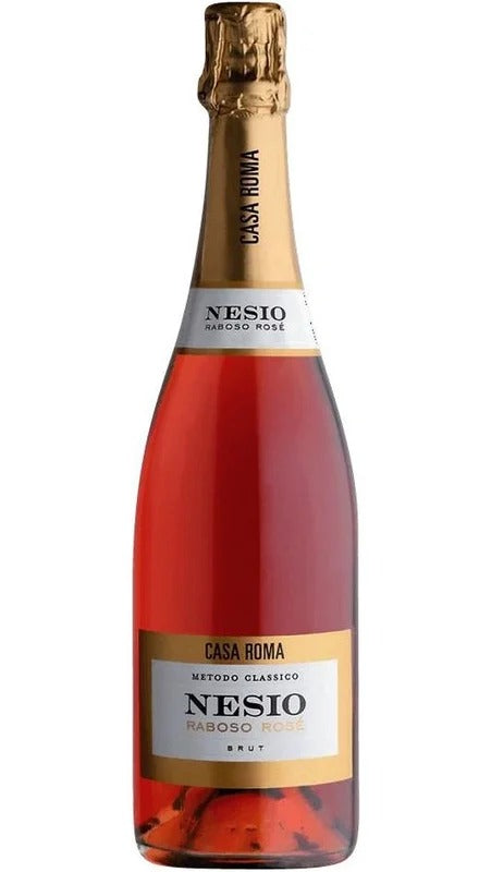 Spumante Rosé Metodo Classico 36 Mesi (tappo rosa) – Casa Roma – Nesio – Senza Etichetta – ETICHETTA DANNEGGIATA – Casa Roma