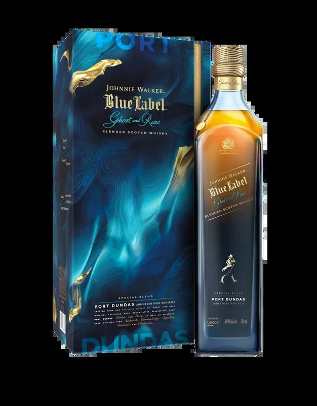 Johnnie Walker Blue Label Ghost and Rare 5 Year Old Port Dundas Blended Scotch Whisky 700ml