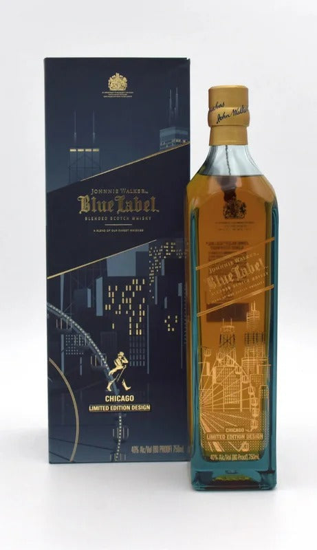 Johnnie Walker Blue Label Chicago Limited Edition Design Blended Scotch Whisky 750ml