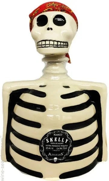 Azulejos Skeleto Skelly Blanco Tequila 750ml