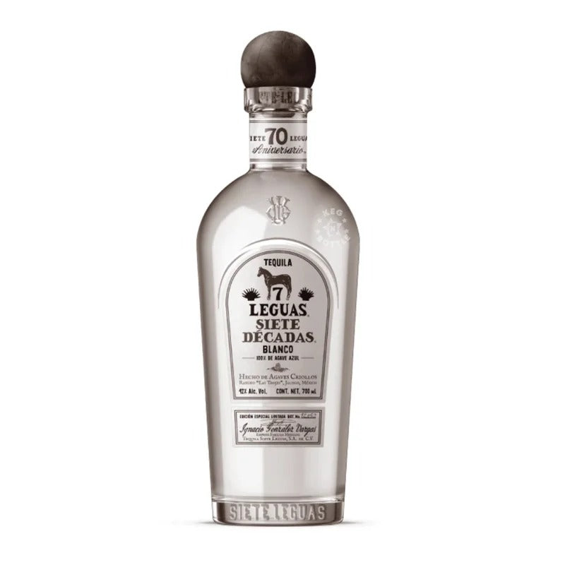 Siete 7 Leguas Siete Decadas Blanco Tequila 750ml