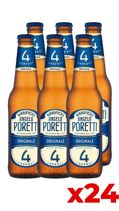 Poretti 4 Luppoli 33cl – Cassa da 24 bottiglie