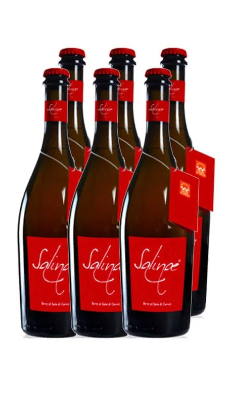 Birra Salinae Ambrata al Sale di Cervia 0,75L – Lager – Salinae – Cassa da 6 Bott.