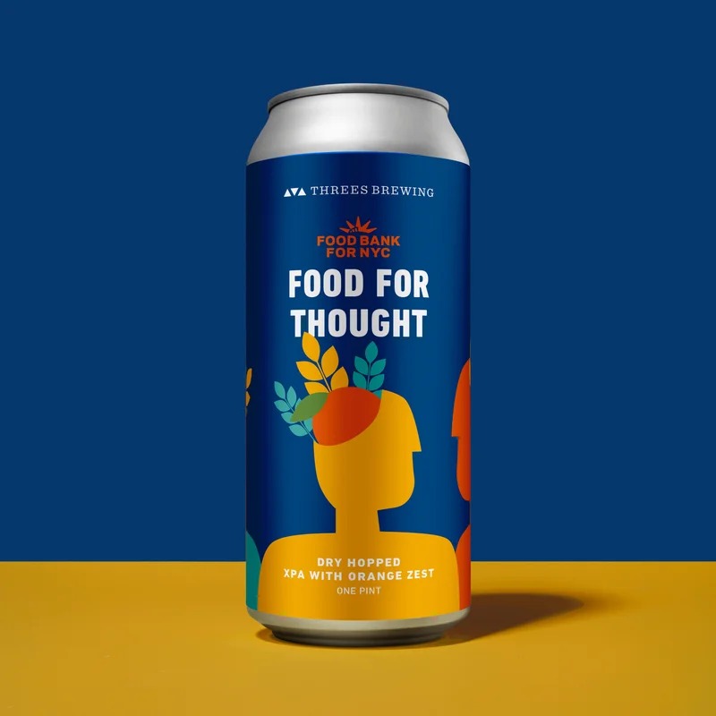 Food For Thought (Dry Hopped XPA With Orange Zest) – Collaboration with Food Bank For New York City