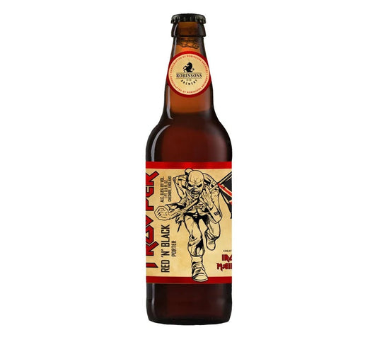 Trooper Red ‘N’ Black Porter 16.9 oz bottle