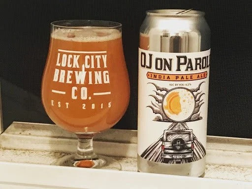 Lock City Brewing Co – O.J. On Parole (4 pack 16oz cans)