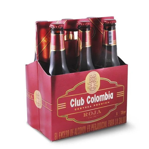 Club Colombia Roja Red Lager Beer Bottle 6-Pack