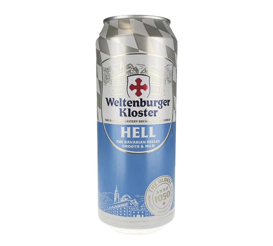 Weltenburger Kloster Hell 16.9 oz can (single)