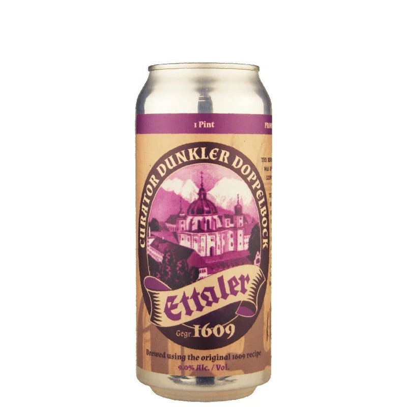 Ettaler Curator Dunkler Doppelbock 16 oz can