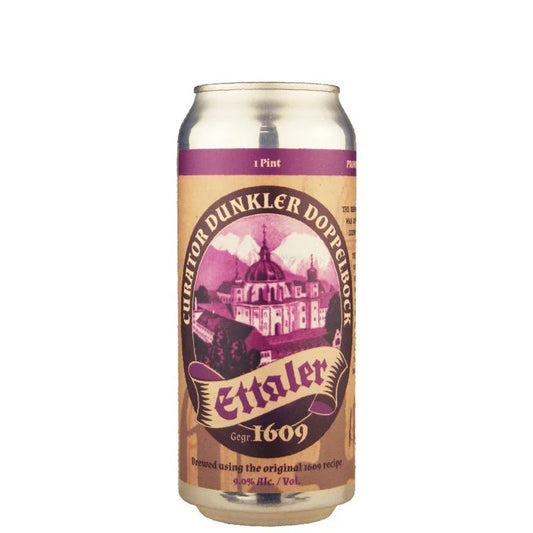 Ettaler Curator Dunkler Doppelbock 16 oz can