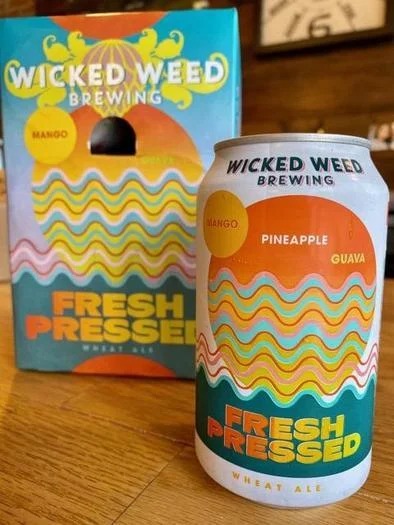 Wicked Weed Fresh Pressed Wheat Ale with Mango, Pineapple, and Guava