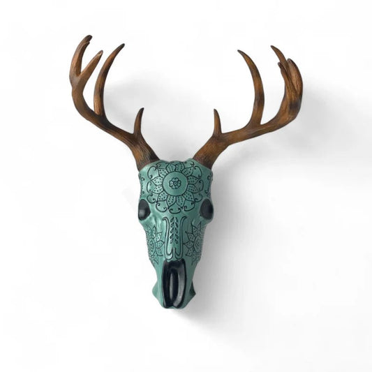 Azulejos Trophy Head Antlers Anejo Tequila “Green” 750ml