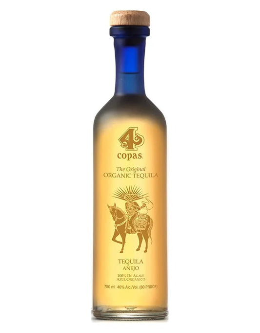 4 Copas Organic Anejo Tequila 750ml