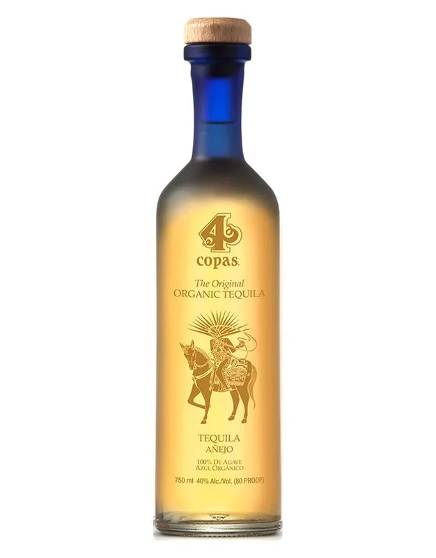4 Copas Organic Anejo Tequila 750ml