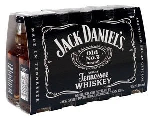 Jack Daniel’s Black Label Old No.7 Brand Sour Mash Whiskey 50ml Bottle 10-Pack