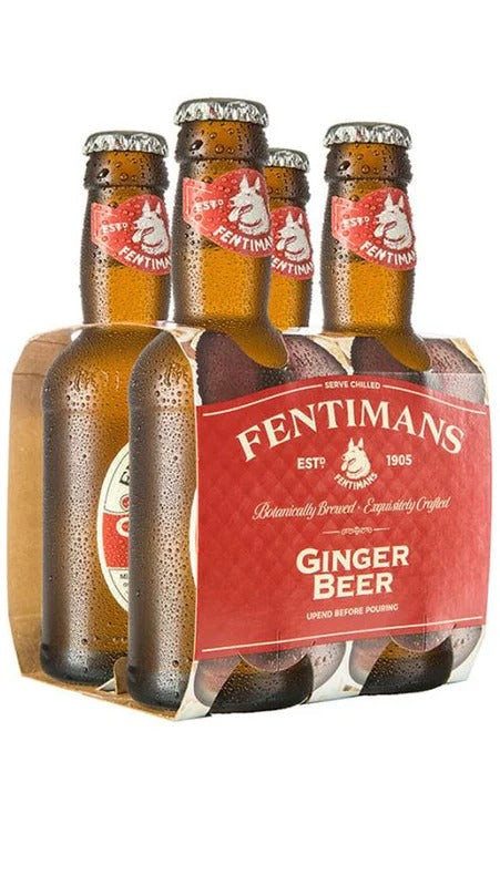 Ginger Beer – Cluster da 4 bottiglie – Confezione da 20cl x 6 Cluster – Fentimans