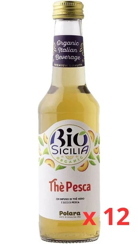 Polara Thè Pesca Bio Sicilia – Confezione cl. 28 x 12 Bottiglie